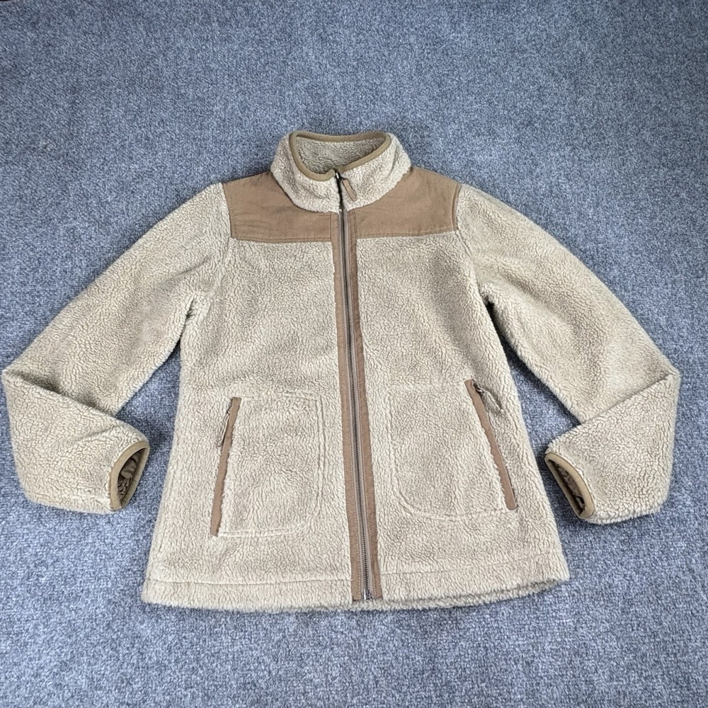 Mountain Khakis Fourteener Jacket Mens S Tan Sherpa Fleece Gorpcore Outdoor Hike